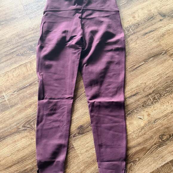 Spanx High-Waisted Tummy Control Leggings - Burgundy Plum - Women's Large - Picture 6 of 7